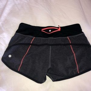 Gray lulu lemon shorts